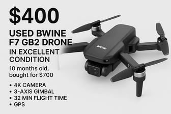Премиум Дрон Bwine F7 GB2 с Ночным Обзором - почти новый!
