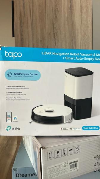 Робот пылесос Tp-Link Tapo RV30 Plus белый