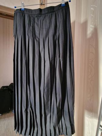 Юбка в складку, крупный плиссе