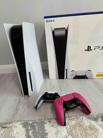 Игровая приставка Sony PlayStation 5 белый геймпад розовый