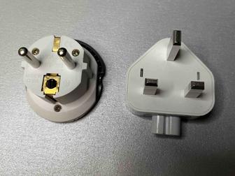 Переходник с евро-вилки на обычную розетку