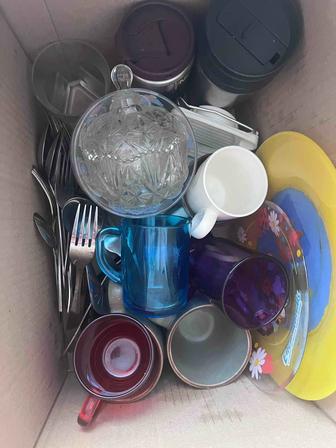 Посуда, ложки , вилки, стаканы