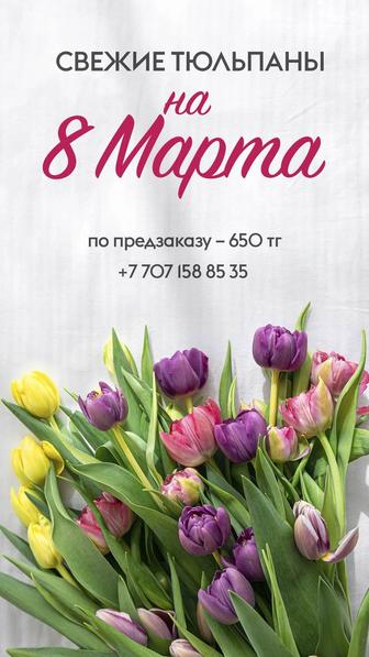 Тюльпаны на 8 Марта