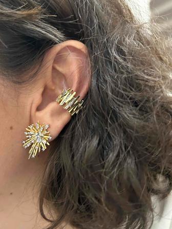 Продам серьги позолоченные