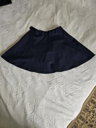 Юбка темно-синяя на рост до 140см