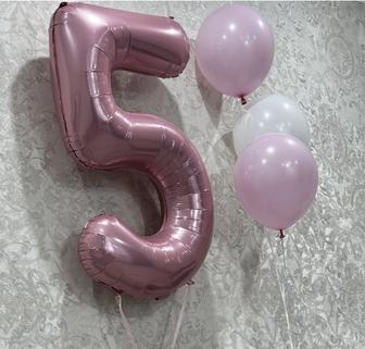 Продам цифру 5 вместе с шарами