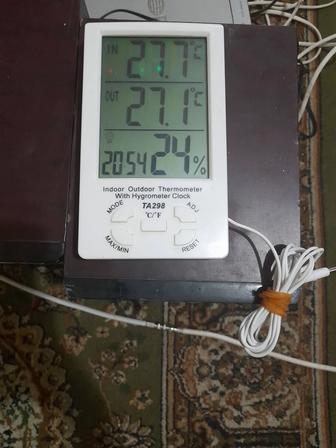 Срочно. Советский термометр с гигрометром. Работает