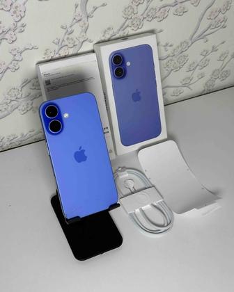 iPhone 16 256gb Blue / отличное состояние / без ремонта айфон 16 синий