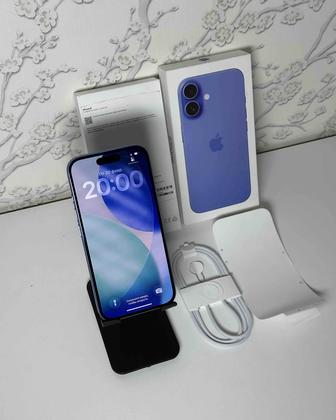 iPhone 16 256gb Blue / отличное состояние / без ремонта айфон 16 синий