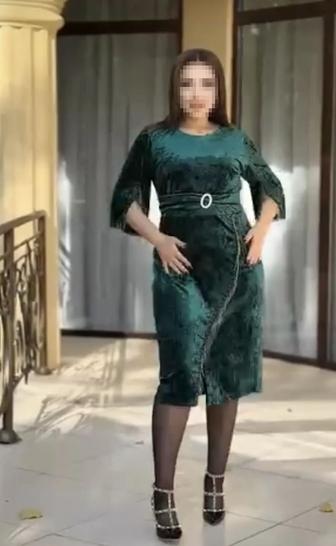 Очень красивое платье велюр