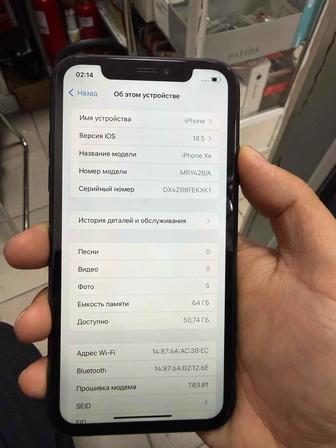 Айфон хр емкость 77 без ремонта 64гб память идеал