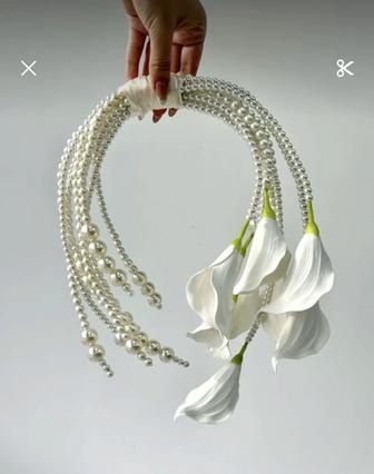 Свадебный букет из жемчуга
