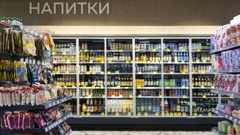 Холодильная горка пристенная витрина витринный холодильник для магазина