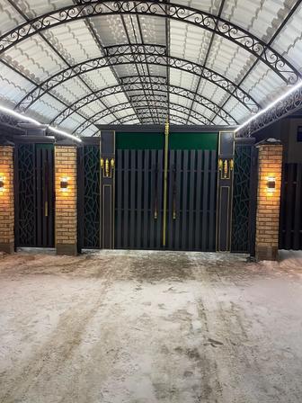 Авто навес ворота