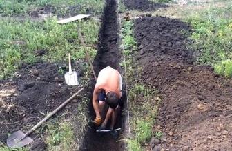 Копка траншей, землекопы