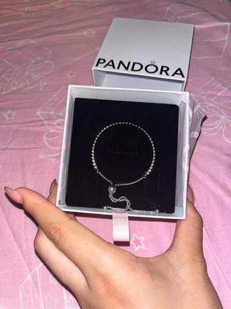 Pandora. Оригинал. Серебряный браслет с камнями