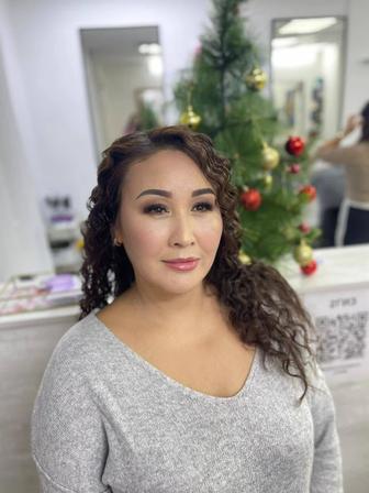 Новогодний образ Прическа и макияж 12 000 тенге