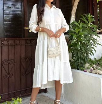 Платье рубашка на пляж