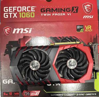 Продаю видеокарту MSI GTX 1060 Gaming X 6G отличное состояние!