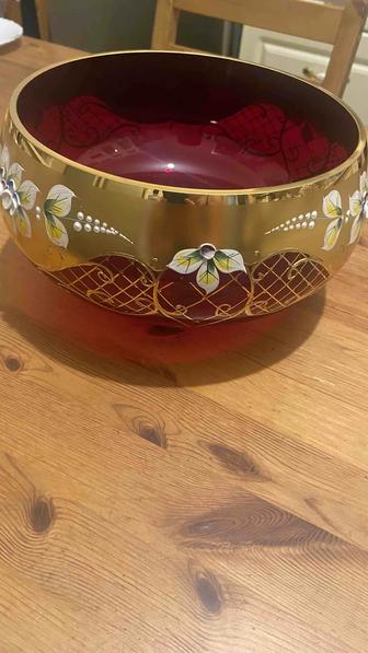 Ваза Богемское стекло