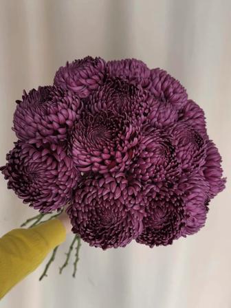 Цветы бигуди бордо