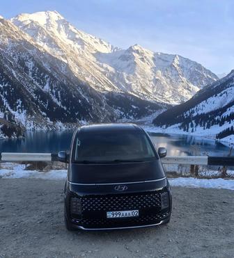 Аренда Hyundai Staria 2025 г. 4WD с водителем в Алматы 9 мест, бизнес-класс
