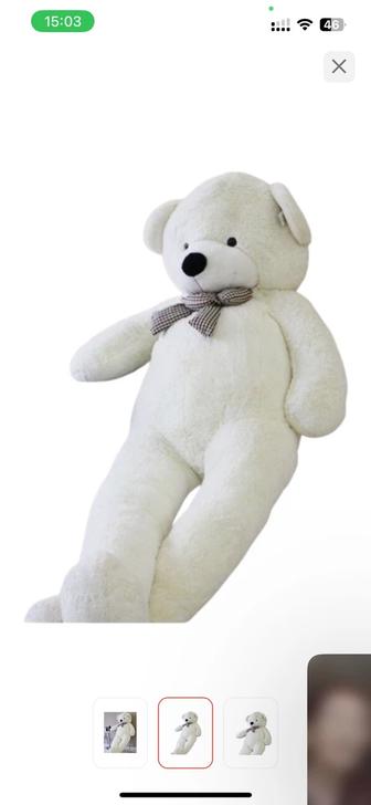 Плюшевый медведь 2 метра, большой, в отличном состоянии