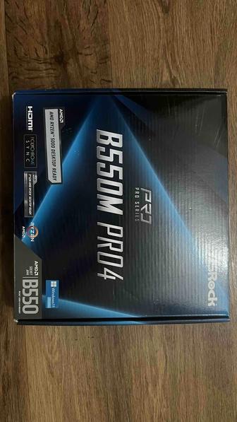 Материнская плата ASRock B550M Pro4 (нерабочая, под ремонт / на запчасти)