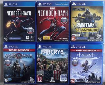 Продам игры на play station 4 (человек паук майлз моралес, человек паук)