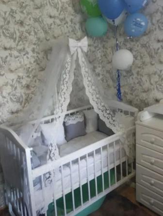 Продам детский ортопедический матрас в подарок бортики