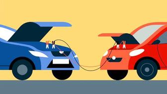 Прикурить авто завести