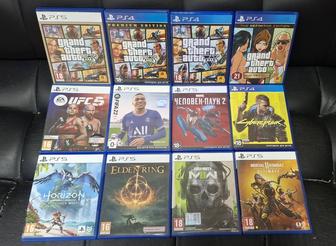 Игры PlayStation 4 и 5, ps4 ps5 cyberpunk gta fifa Minecraft rdr2