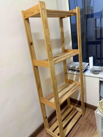 Стеллаж, этажерка деревянная
