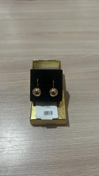 Серьги золото