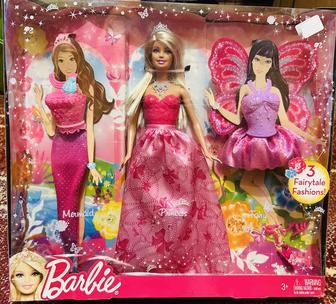 Кукла Barbie. Три сказочных наряда (принцесса, русалка и фея)