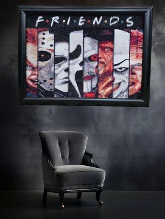 Картина из страз 8 злодеев.