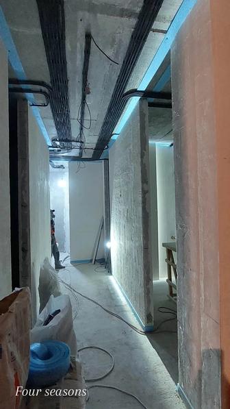 Подготовка стен под обои и краску. Шлифование стен