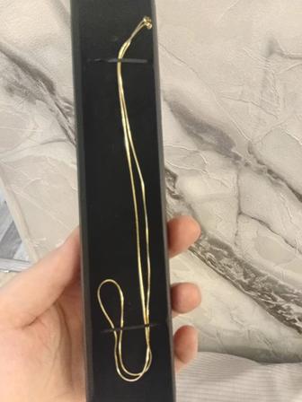 Цепь серебро в золочении