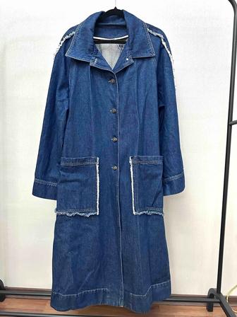 Джинсовое пальто Yuliko Kazandadze (Грузия), one size, синий