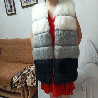 Богатая меховая жилетка