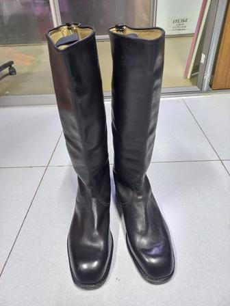 Сапоги кожаные хромовые новые