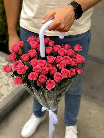 тренд цветы в зонтике