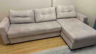 Угловой диван-кровать с ящиком для хранения