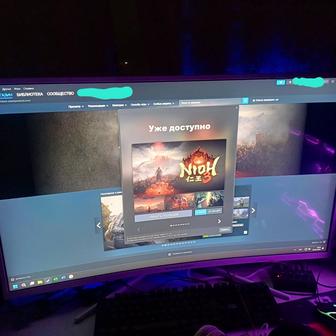 Огромный монитор 38 дюймов 165 герц