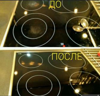 Чистка и полировка варочной поверхности