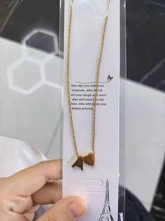 Буква цепочка и кольцо картье