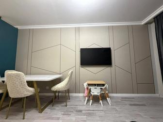 Установка бамбуковых панели,гибкий мрамор,тв зона,бамбук панели ,лувр