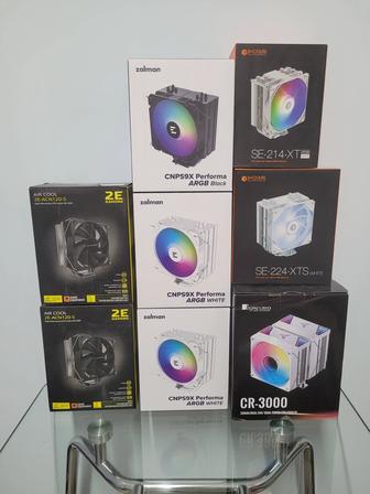Различные кулера для процессора Zalman, 2E gaming, Id-cooling Новые