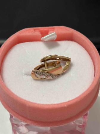 серьги золотые 585 проба