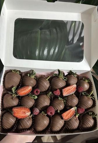 клубника в шоколаде